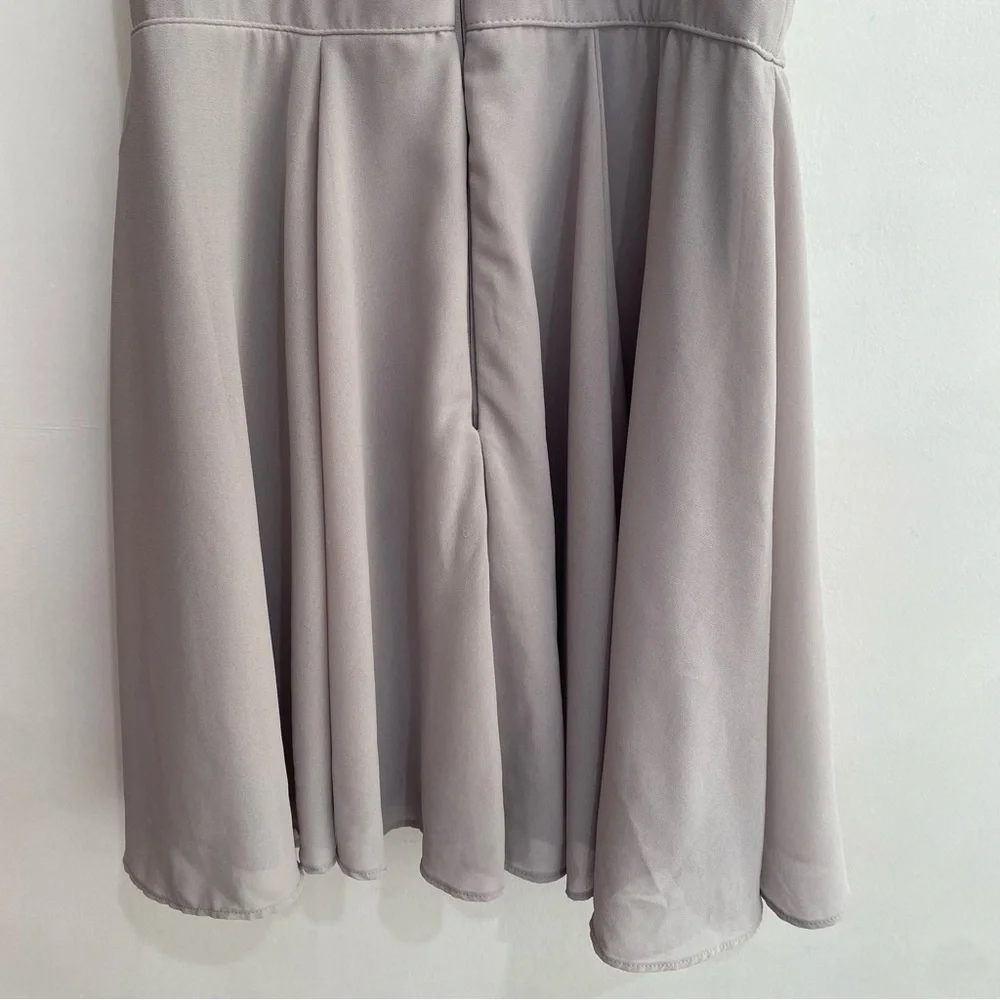 Lulu’s S Forevermore Grey Skater Dress - Picture 7 of 12